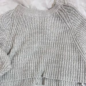 Gray Crop sweater